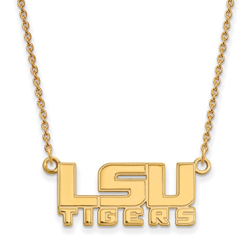 10ky Louisiana State University Small LSU TIGERS Pendant w/Necklace