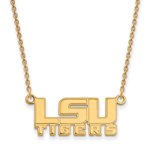 14ky Louisiana State University Small LSU TIGERS Pendant w/Necklace