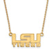 SS w/GP Louisiana State U Small LSU TIGERS Pendant w/Necklace