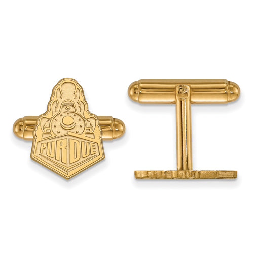 SS w/GP Purdue Boilermaker Train Logo Cuff Links