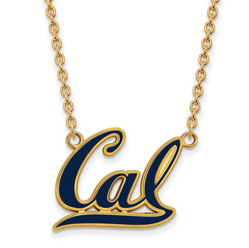 SS w/GP U of California Berkeley Lg Enl Pend w/Necklace