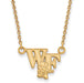 14ky Wake Forest University Small WF w/deacon Pendant w/Necklace