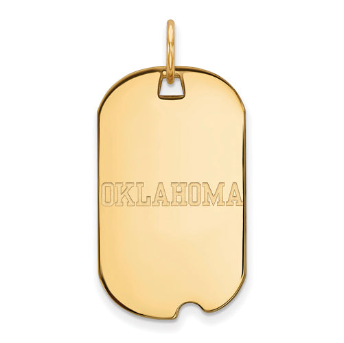 10ky University of Oklahoma Small "OKLAHOMA" Dog Tag