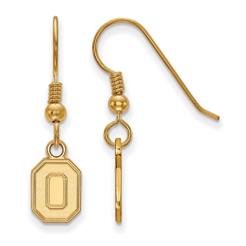 SS w/GP Ohio State U XS Athletic "O" Dangle Earrings