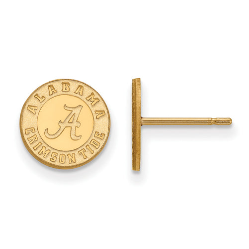 10ky University of Alabama XS Post Disc Earrings