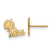 10ky University  of Mississippi XS Post Script Ole Miss Earrings