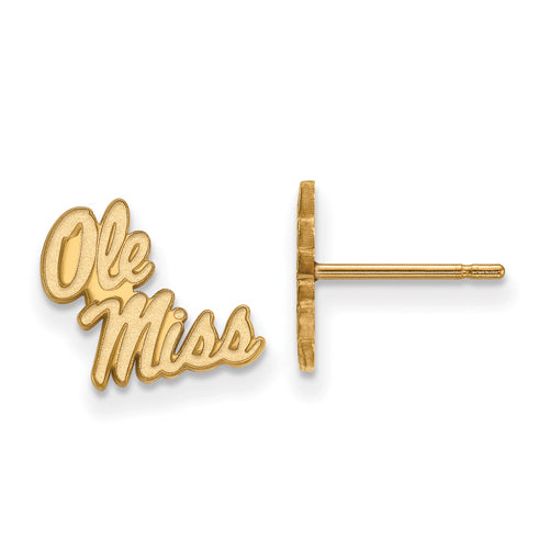 14ky University  of Mississippi XS Post Script Ole Miss Earrings