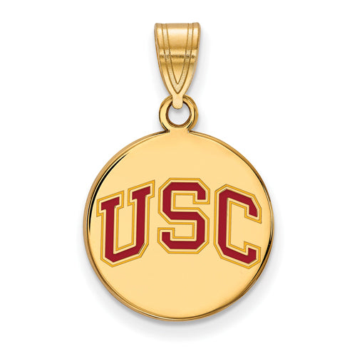 GP Univ of Southern California Medium Enamel Disc Pendant