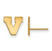 SS w/GP University of Virginia XS V Logo Post Earrings