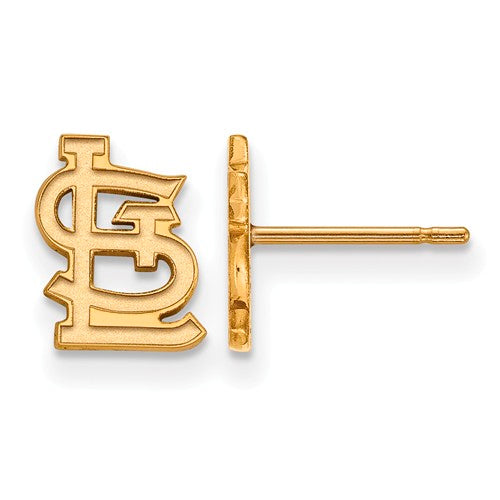 14ky MLB  St. Louis Cardinals XS Post Earrings