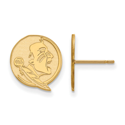 SS w/GP Florida State University Small Seminole Post Earrings