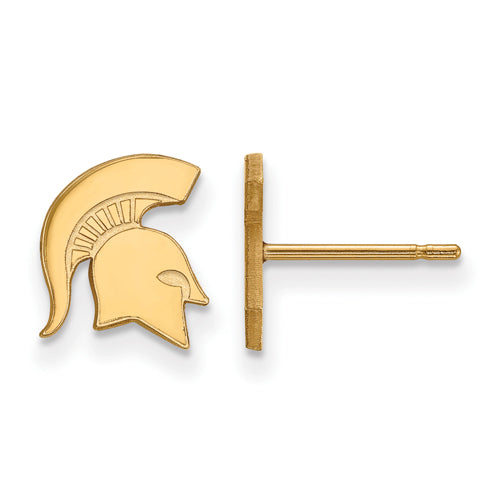 14ky Michigan State University XS Post Spartans Earrings