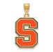 SS w/GP Syracuse University Large Enamel Pendant
