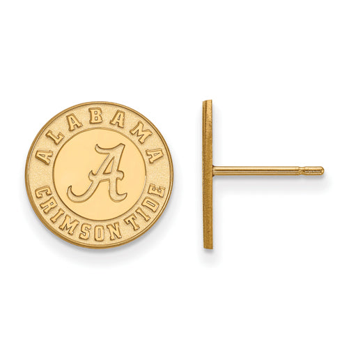 SS w/GP University of Alabama Small Post Earrings