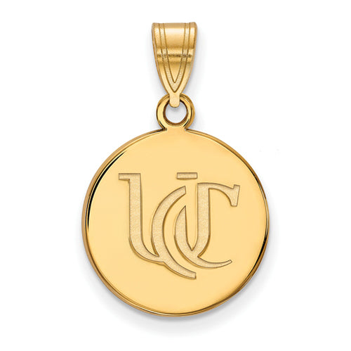 SS w/GP University of Cincinnati Medium UC Disc Pendant