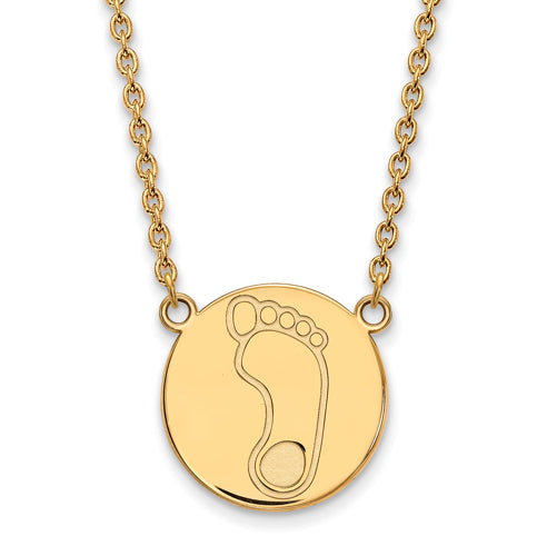SS w/GP University of North Carolina Large Tar Heel /Necklace
