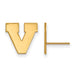 SS w/GP University of Virginia Small V Logo Post Earrings