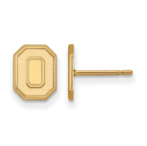 14ky Ohio State U XS Athletic "O" Post Earrings