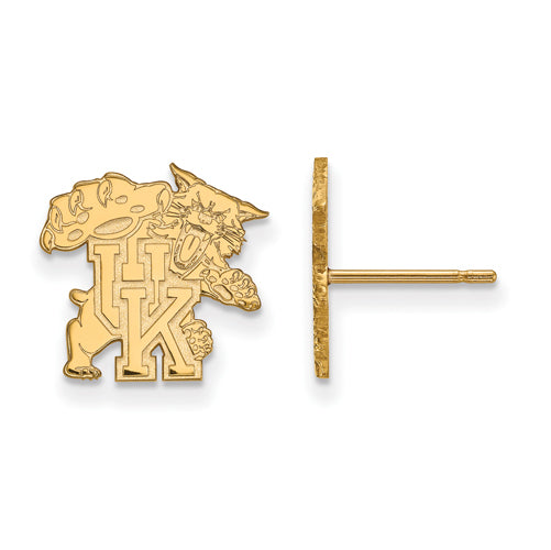 SS w/GP University of Kentucky Small Post Logo Earrings