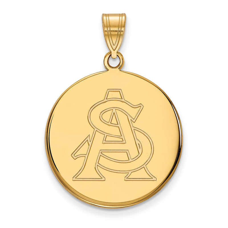 10ky Arizona State University Large Disc Pendant