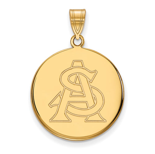 14ky Arizona State University Large Disc Pendant