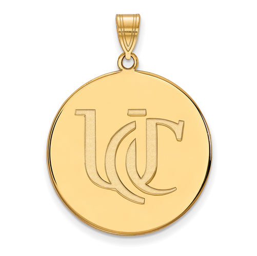 14ky University of Cincinnati XL UC Disc Pendant