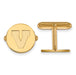 SS w/GP University of Virginia V Logo Cuff Links