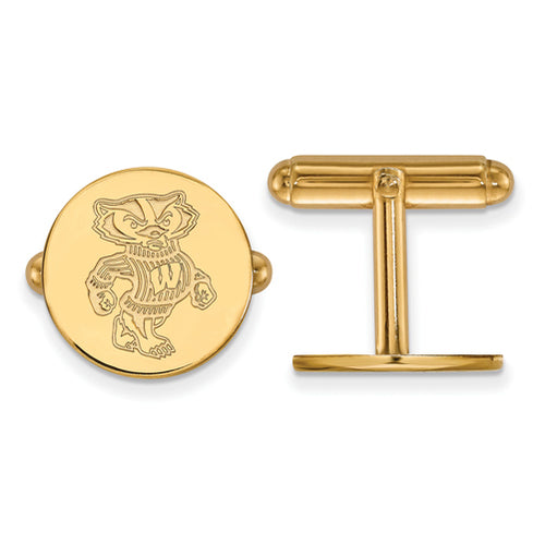 SS w/GP University of Wisconsin Bucky Cuff Links