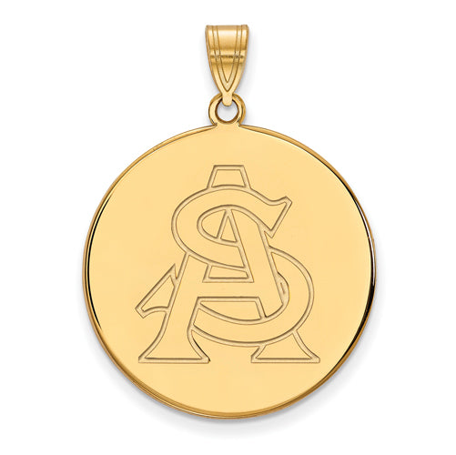 14ky Arizona State University XL Disc Pendant