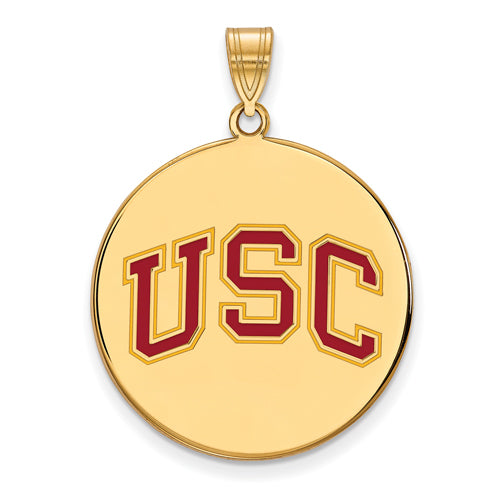 GP Univ of Southern California XL Enamel Disc Pendant