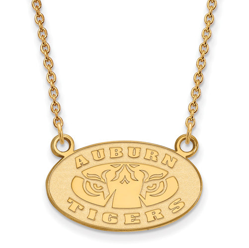 10ky Auburn University Small Pendant w/Necklace