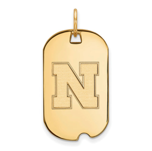 SS w/GP University of Nebraska Small Dog Tag