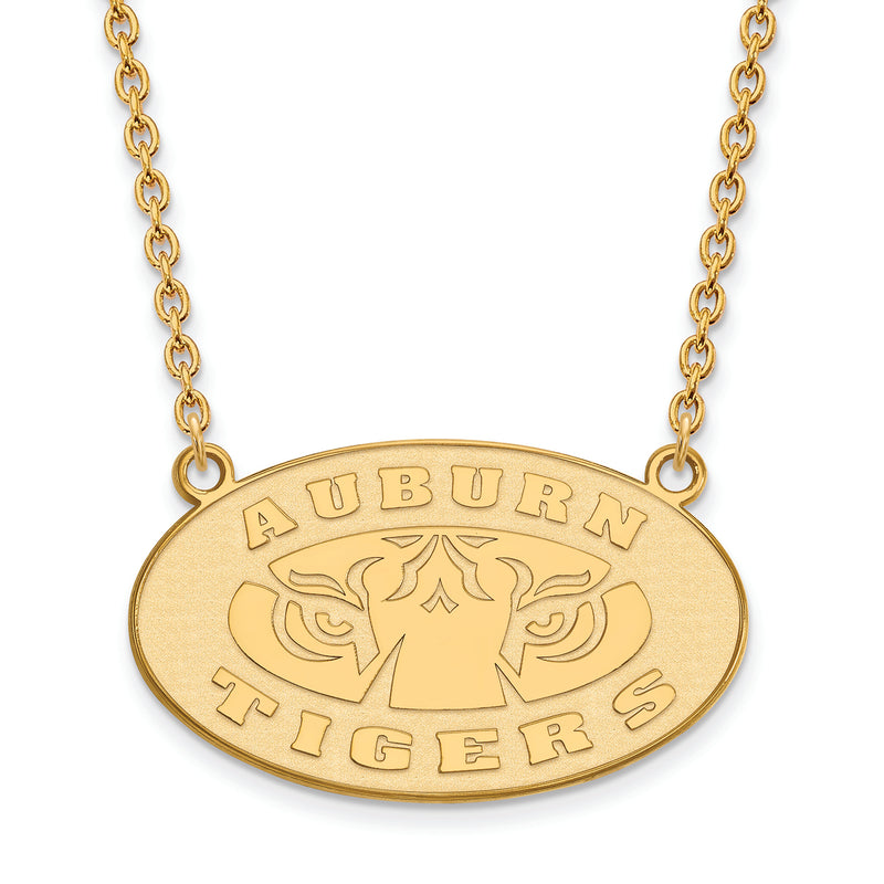 10ky Auburn University Large Pendant w/Necklace