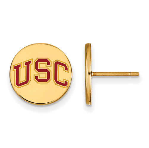 GP Univ of Southern California XS Enamel Disc Earring