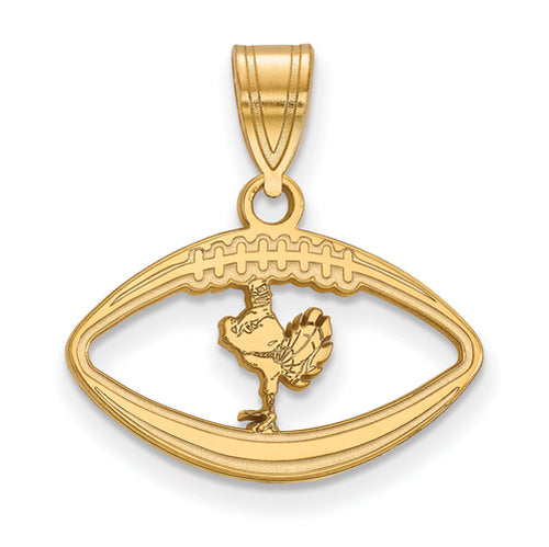 SS w/GP Virginia Tech HokieBird Pendant in Football