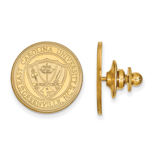 SS w/GP East Carolina University Crest Cuff Links