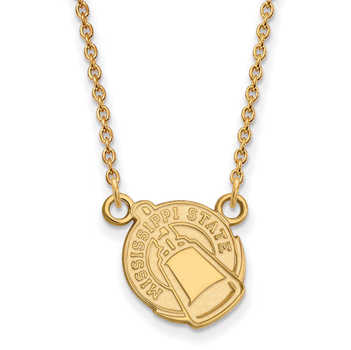 10ky Mississippi State University Small Cheer Pendant w/Necklace