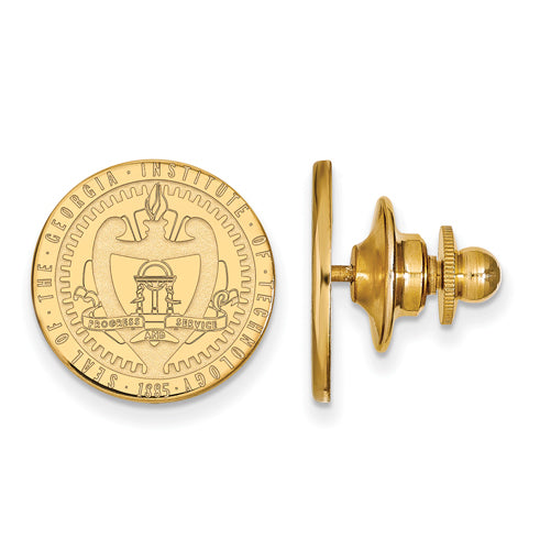 14ky Georgia Institute of Technology Crest Lapel Pin