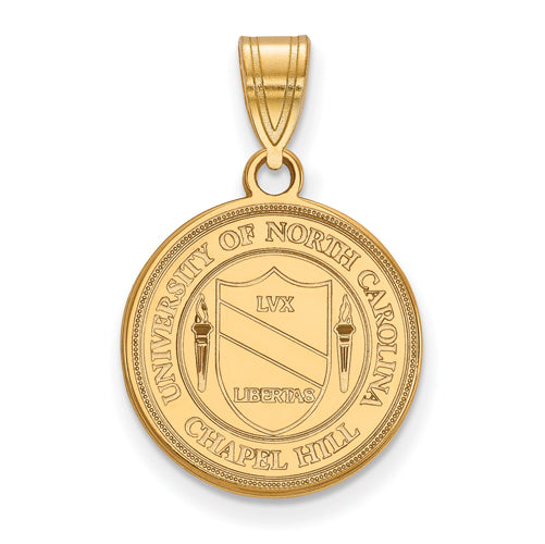 14ky University of North Carolina Medium Crest Pendant