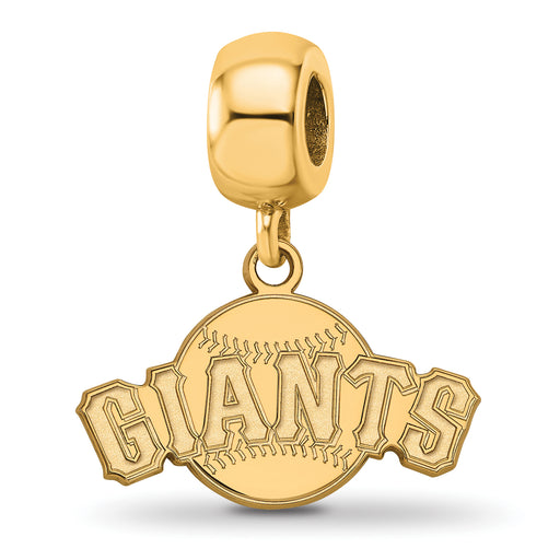 SS w/GP MLB LogoArt San Francisco Giants Baseball Small Dangle Bead