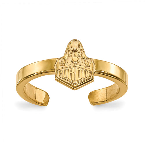 SS w/GP Purdue Train Logo Toe Ring