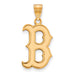 14ky MLB  Boston Red Sox Large B Logo Pendant