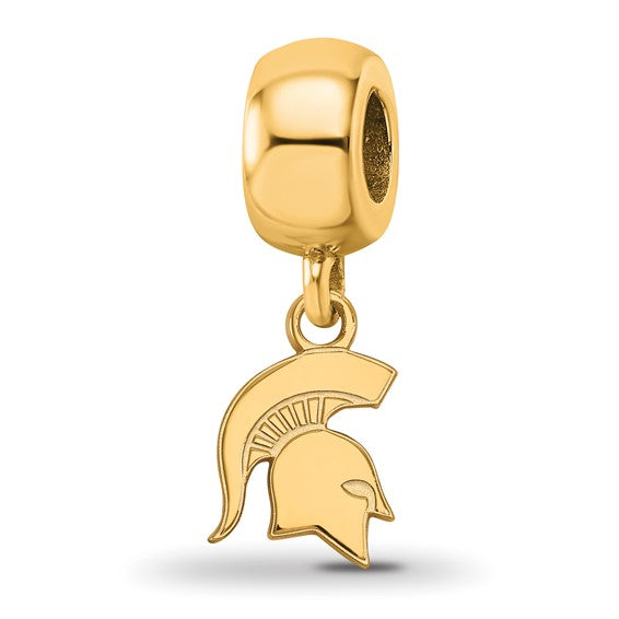 SS w/GP  Michigan State University Spartan XS Dangle Bead Charm