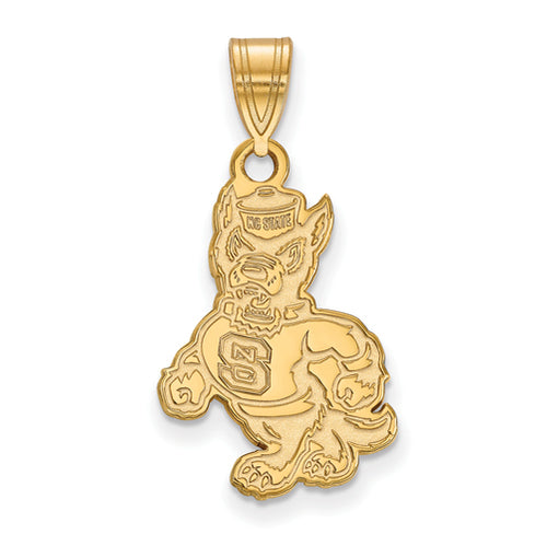 SS w/GP North Carolina State University Large Mascot Pendant