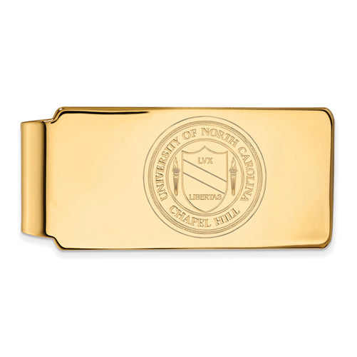 SS w/GP University of North Carolina Crest Money Clip