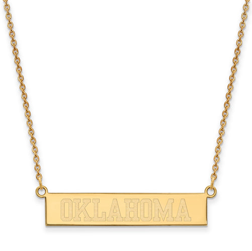 SS GP The University of Oklahoma Small Bar Necklace