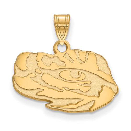 10ky Louisiana State University Small Tiger Head Pendant