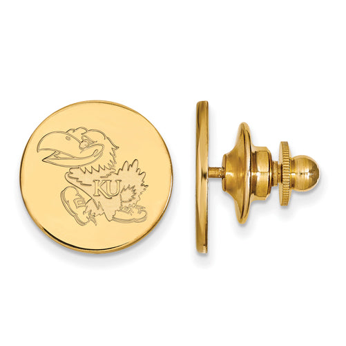 SS w/GP University of Kansas left Lapel Pin