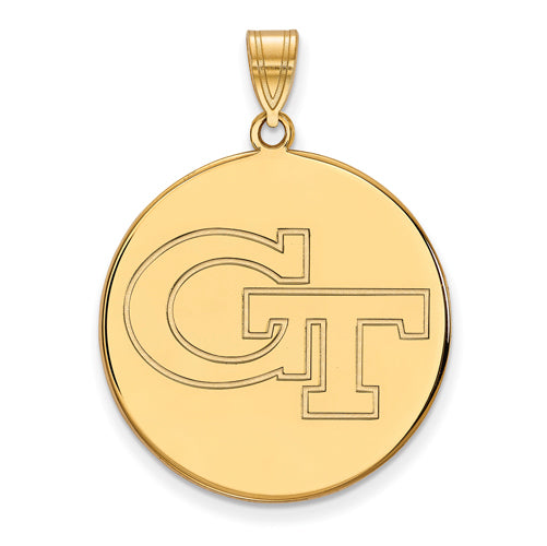 14ky Georgia Institute of Technology XL G-T Disc Pendant