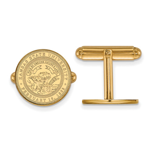14ky Kansas State University Crest Cuff Links
